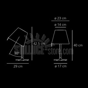 Artemide Melampo Notte Lampada Tavolo - immagine 3