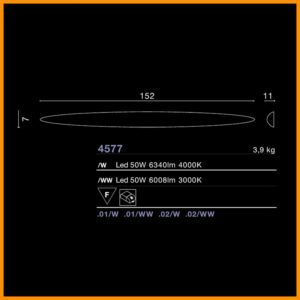 Egoluce Ci Lampada Parete LED Cod.4577 - immagine 4