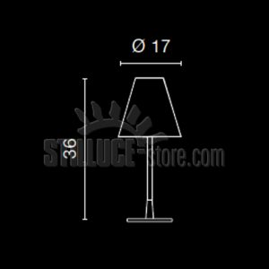 Egoluce Dama 15 Lampada da Comodino - immagine 3