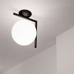 FLOS-IC-C-W-NERO-STILLUCE-STORE-BERGAMO