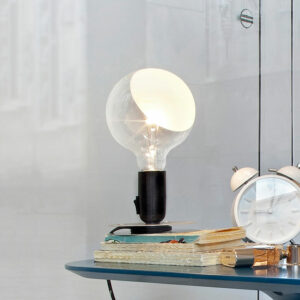 FLOS-LAMPADINA-NERA-BASE-ALLUMINIO-STILLUCE-STORE-BERGAMO
