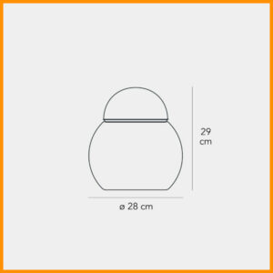 FontanaArte Daruma Media Lampada da Tavolo - immagine 3