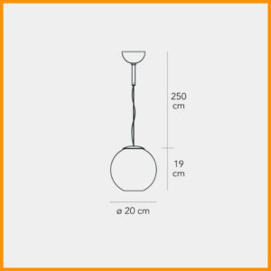 FontanaArte Globo di Luce Piccola Sospensione - immagine 3