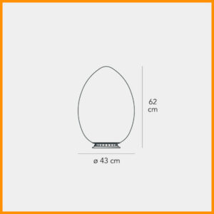FontanaArte Uovo Grande Lampada da Tavolo - immagine 3