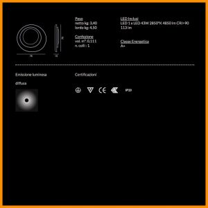 Foscarini Bahia LED Lampada Parete o Soffitto - immagine 5