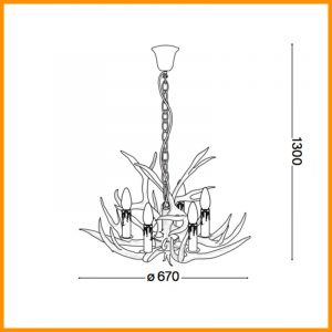 Ideal Lux Chalet SP6 Lampada Sospensione - immagine 2