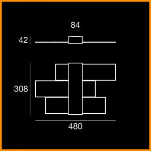LINEALIGHT-TRIAD-2.0-SOFFITTO-48X30_DIM-STILLUCE-STORE-BERGAMO