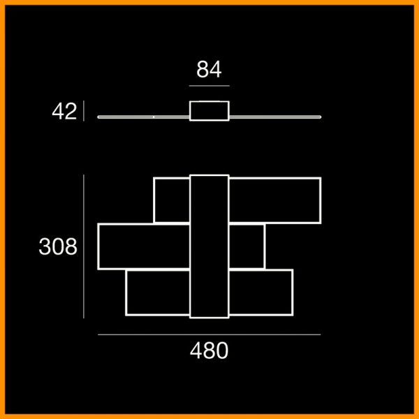 LINEALIGHT-TRIAD-2.0-SOFFITTO-48X30_DIM-STILLUCE-STORE-BERGAMO