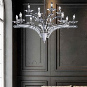 Metallux Icaro Sospensione 12 Luci Cromo - immagine 2