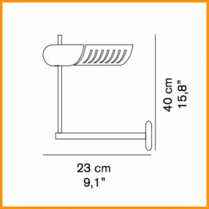 Oluce Colombo 761 Lampada Parete - immagine 5