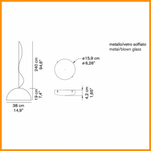 Oluce Sonora 438 Sospensione d.38 - immagine 4