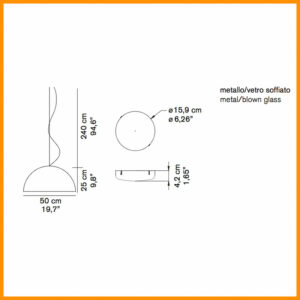 Oluce Sonora 411 Sospensione d. 50 - immagine 4