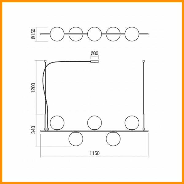 REDO-GROUP-TALIS-SOSPENSIONE-5-LUCI_DIM-STILLUCE-STORE-BERGAMO