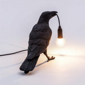 SELETTI-BIRD-LAMP-BLACK-WAITING-TAVOLO-4-STILLUCE-STORE-BERGAMO