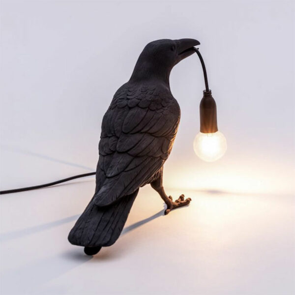 SELETTI-BIRD-LAMP-BLACK-WAITING-TAVOLO-4-STILLUCE-STORE-BERGAMO