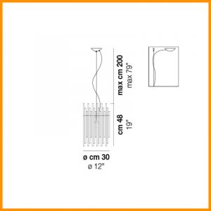 Vistosi Diadema lampada a sospensione 30 - immagine 2