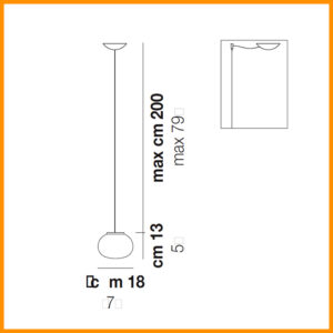 Vistosi Lucciola SP P Sospensione Piccola D. 18 - immagine 2