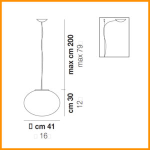 Vistosi Lucciola SP M 3E Sospensione Media D. 41 - immagine 3