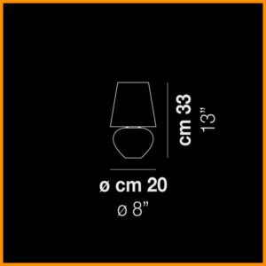 Vistosi Naxos Lampada Tavolo H. 33 - immagine 2