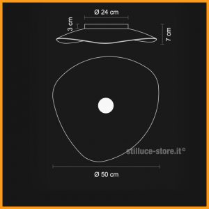 Egoluce Flower 50 lampada LED parete soffitto Cod. 4585 - immagine 3