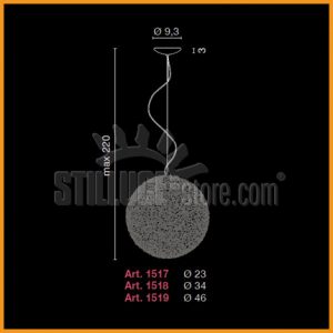 Egoluce Matassa Sospensione  Ø 34 cod. 1518 - immagine 2