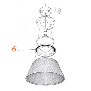 Flos Romeo Moon S2 Assieme anello di sicurezza