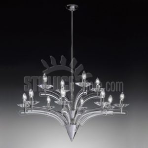 Metallux Icaro Sospensione 12 Luci Cromo - immagine 5