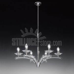 Metallux Icaro Sospensione 6 Luci Cromo - immagine 4