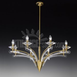 Metallux Icaro Sospensione 8 Luci Oro - immagine 4