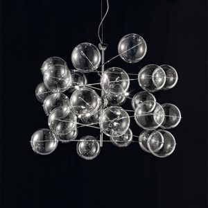 Metallux Atom lampada a sospensione d. 80 cm - immagine 1