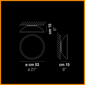 Vistosi Infinita Lampada Parete o Soffitto 53 - immagine 2