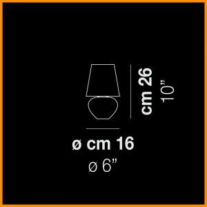 Vistosi Naxos Lampada Tavolo Mini h.26 - immagine 3