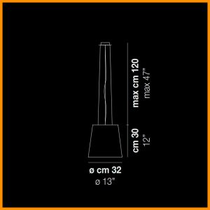 Vistosi Naxos SP 50 Sospensione d.31,5 - immagine 3