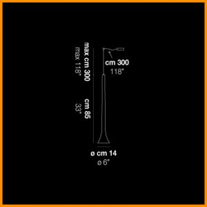 Vistosi Sissi Sospensione 1 luce decentrata - immagine 2