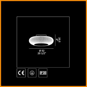 De Majo Cannettata 52 Plafoniera LED - immagine 3