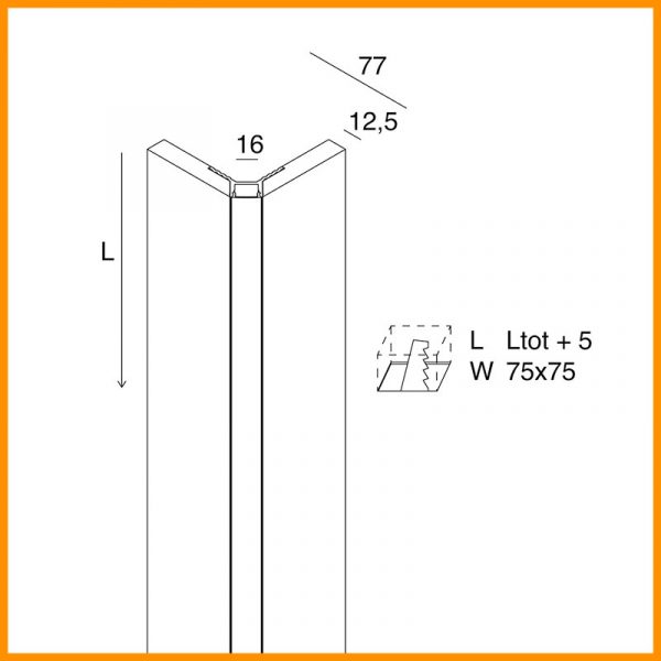 NOVALUX-CARTOON-LIGHT-L16-EVO-CORNER-PROFILO-SPIGOLO-ESTERNO-STILLUCE-STORE_DIM-BERGAMO