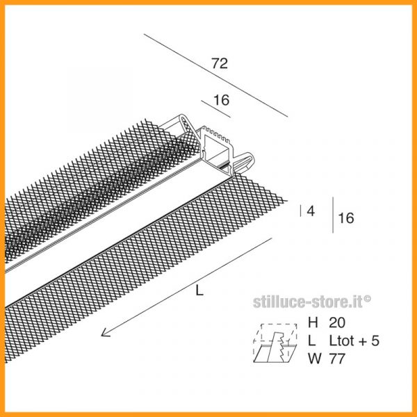NOVALUX-CARTOON-LIGHT-L16-WALL-PROFILO-LINEARE-STILLUCE-STORE_DIM-BERGAMO