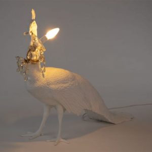 SELETTI-PEACOCK-LAMP-ACCESA-LAMPADA-STILLUCE-STORE-BERGAMO