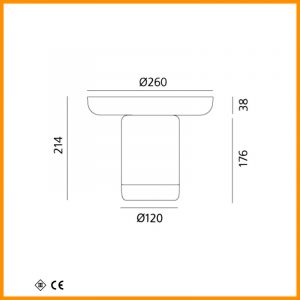 Artemide Bontà Lampada Tavolo con Piatto - immagine 5