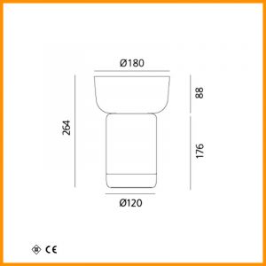 Artemide Bontà Lampada Tavolo con Ciotola - immagine 2