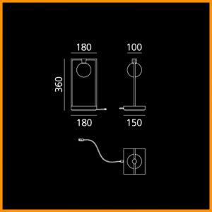 Artemide Curiosity 36 Sphere Lampada Tavolo - immagine 2
