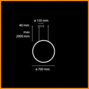 Artemide Discovery Vertical 70 Sospensione LED - immagine 2