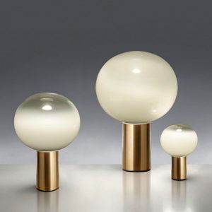 Artemide Laguna 26 tavolo oro satinato
