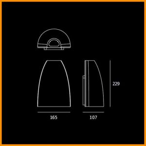 Artemide Molla lampada da parete per esterno - immagine 3