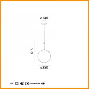 Artemide NH 35 lampada a sospensione - immagine 2