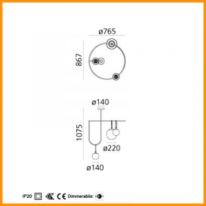 Artemide NH S4 Circulaire lampada a sospensione - immagine 2