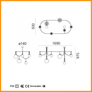 Artemide NH S5 Elliptic lampada a sospensione - immagine 2
