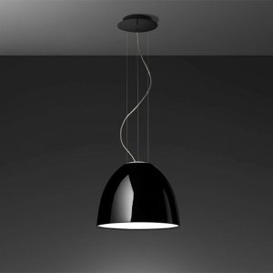 Artemide Nur Mini Gloss Sospensione E27 Nero