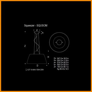 Mazzega1946 Squeezer Sospensione Trasparente - immagine 3