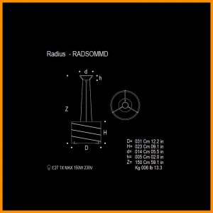 Mazzega1946 Radius Sospensione Media d.31 - immagine 4